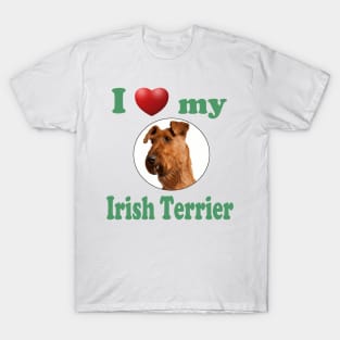 I Love My Irish Terrier T-Shirt
